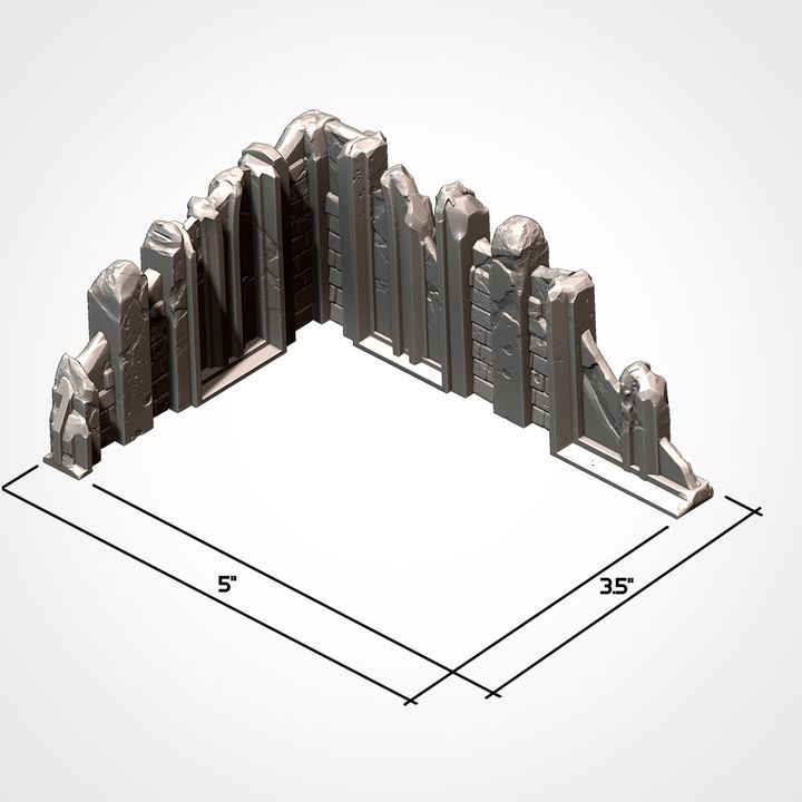 40K Ruins - Classic Sizes
