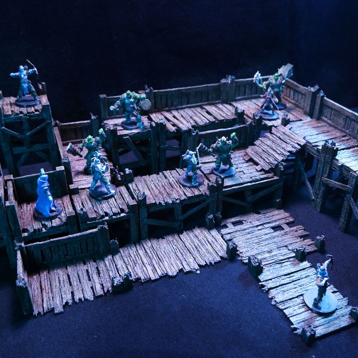 Scorned Scaffolds Complete Set Openlock Compatible Dungeon Tiles