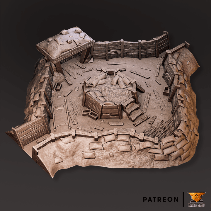 Battlefield - Trench Meeting Point - Kiwi Tabletop