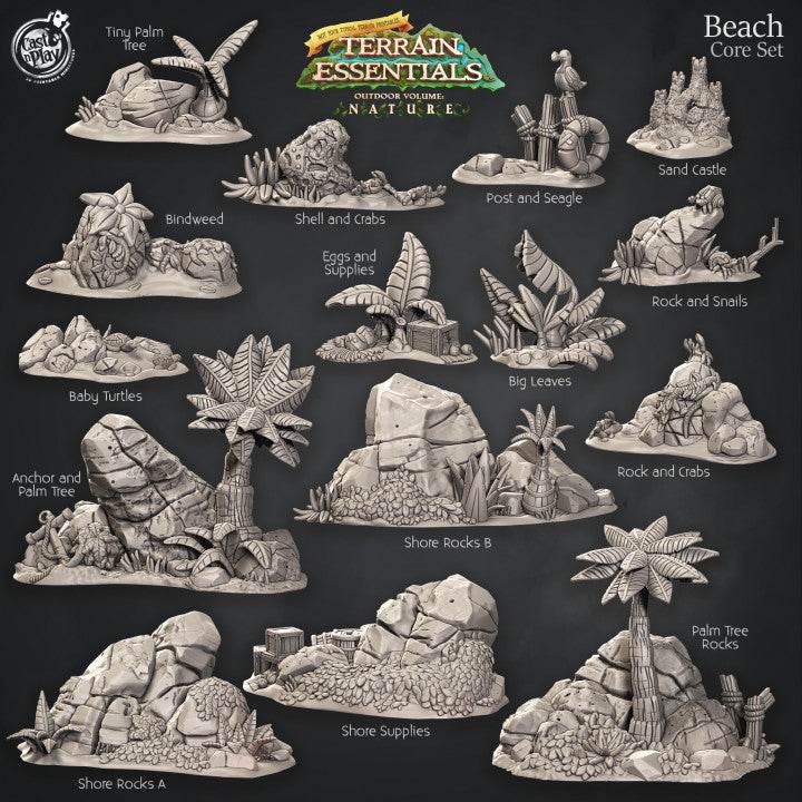 Beach Terrain Set - Kiwi Tabletop