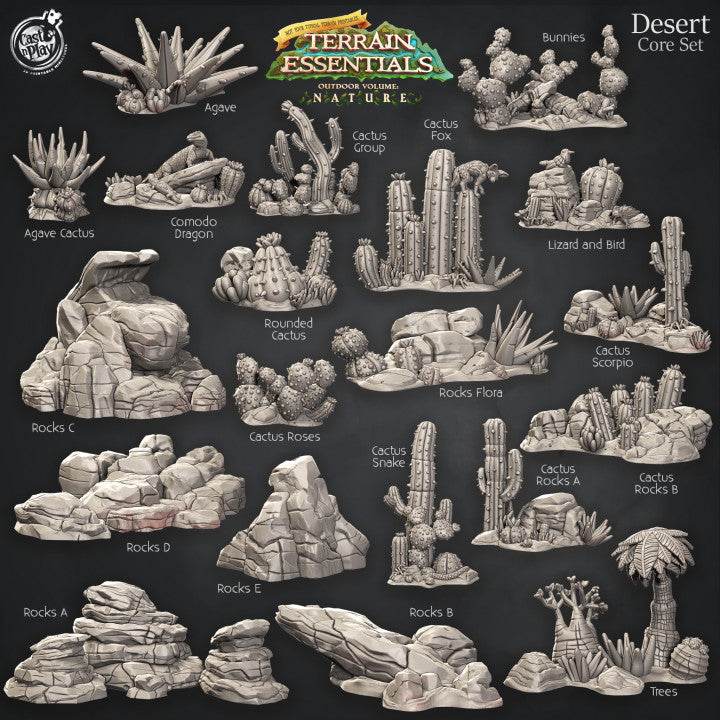 Desert Terrain Set - Kiwi Tabletop