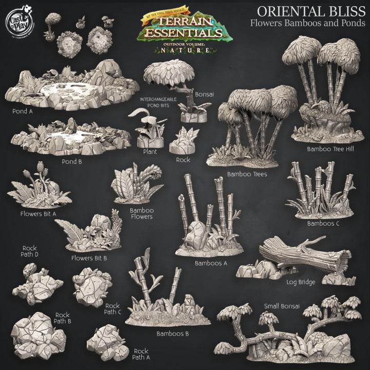 Oriental Bliss Terrain Set - Kiwi Tabletop