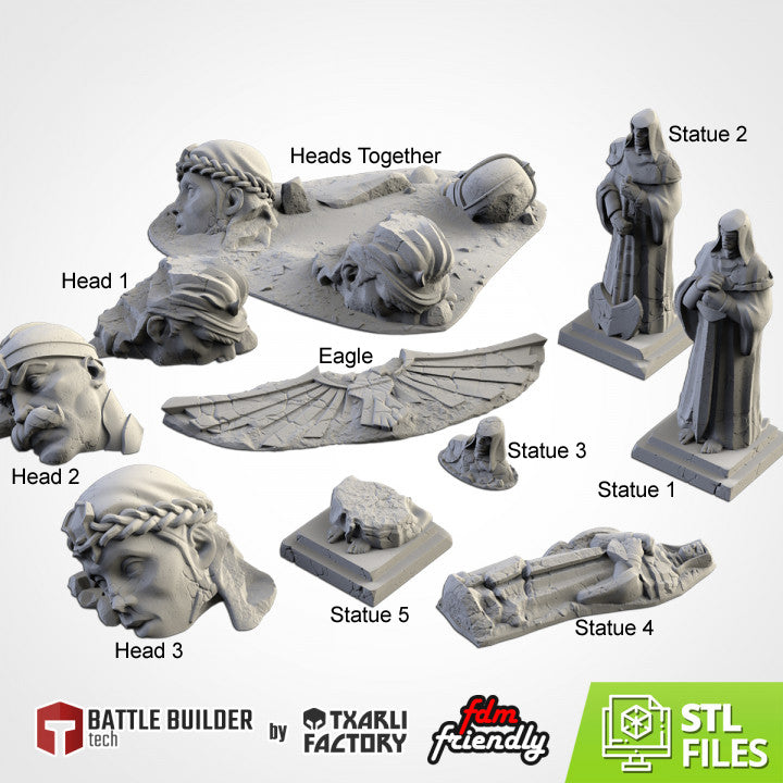 Statues & Broken Heads