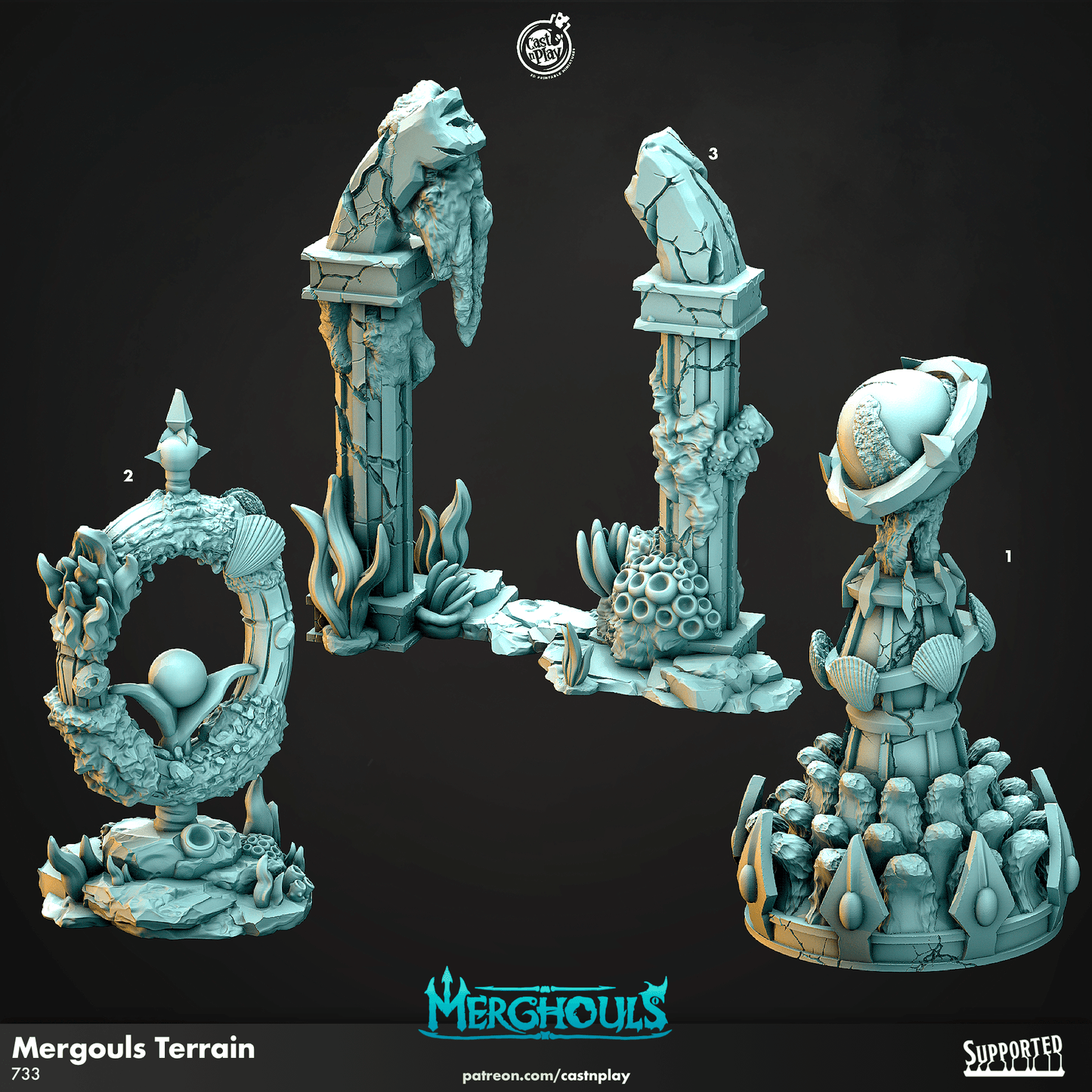 Merghouls Undersea Scatter - Kiwi Tabletop