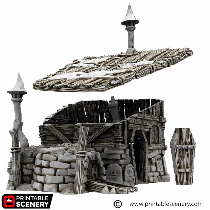 Cities of Ramshackle and Ruin - Grave Digger's Hut - Kiwi Tabletop