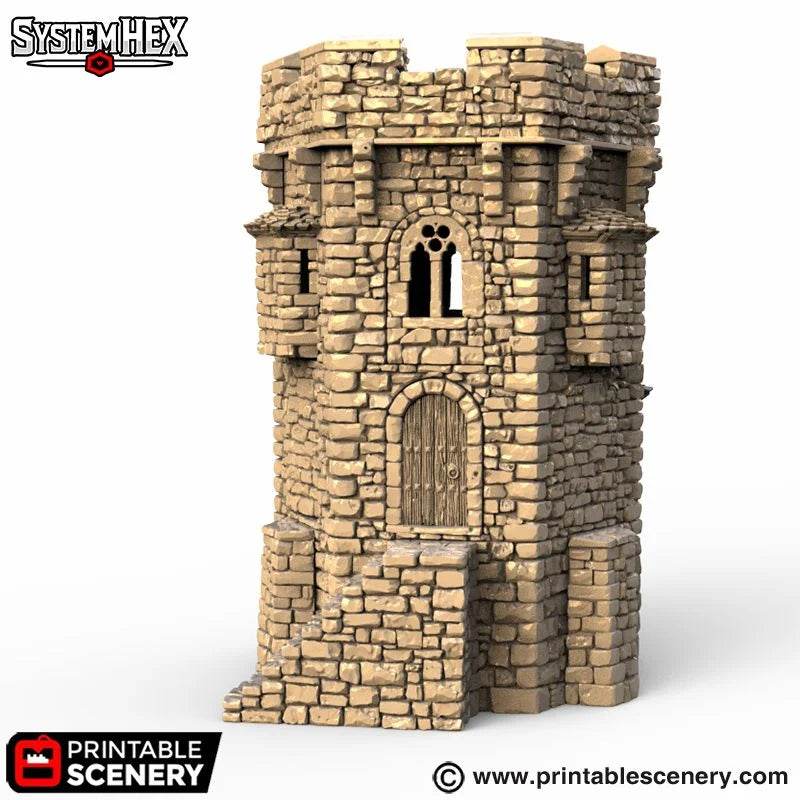 HEX Castle Keep Tower - Kiwi Tabletop