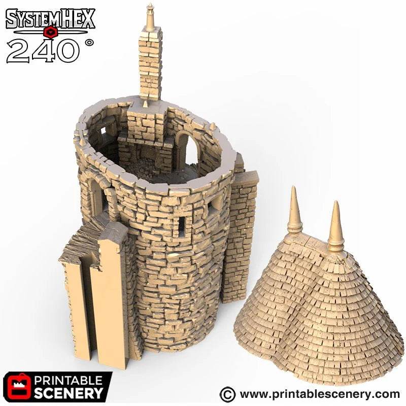 HEX Castle Oval Bastion - Kiwi Tabletop