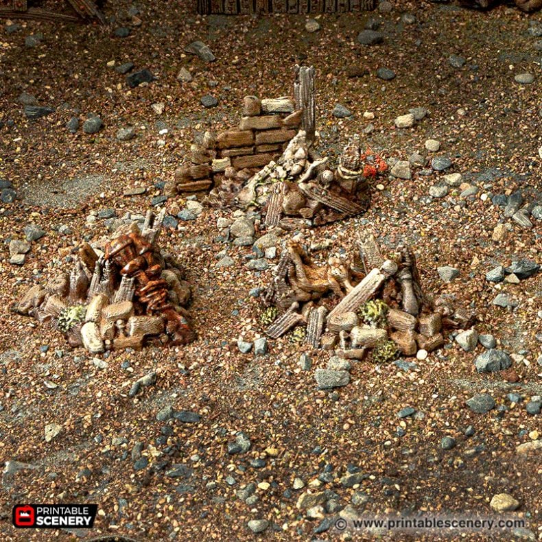 Cities of Ramshackle and Ruin - Rubble Piles and Scatter