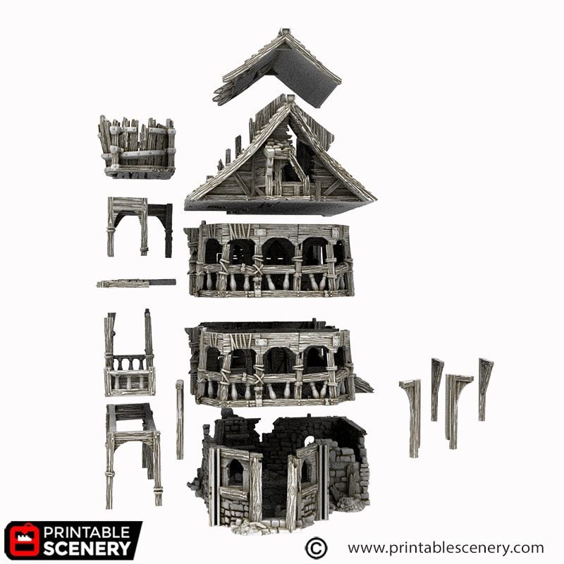 Cities of Ramshackle and Ruin - Ruined City Tenement