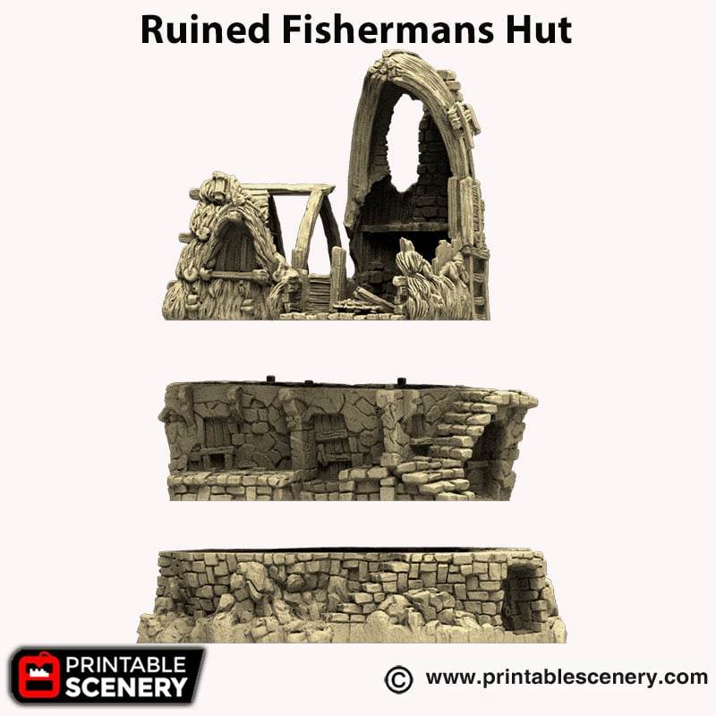 Hagglethorn Hollow - Ruined Fisherman's Hut - Kiwi Tabletop