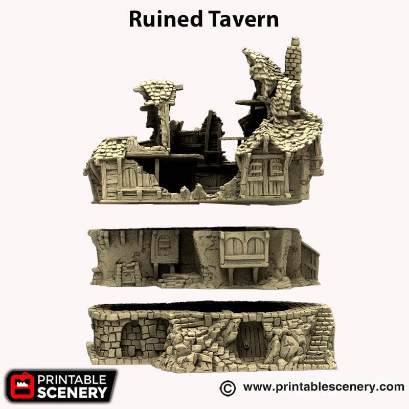 Hagglethorn Hollow - Ruined Tavern - Kiwi Tabletop