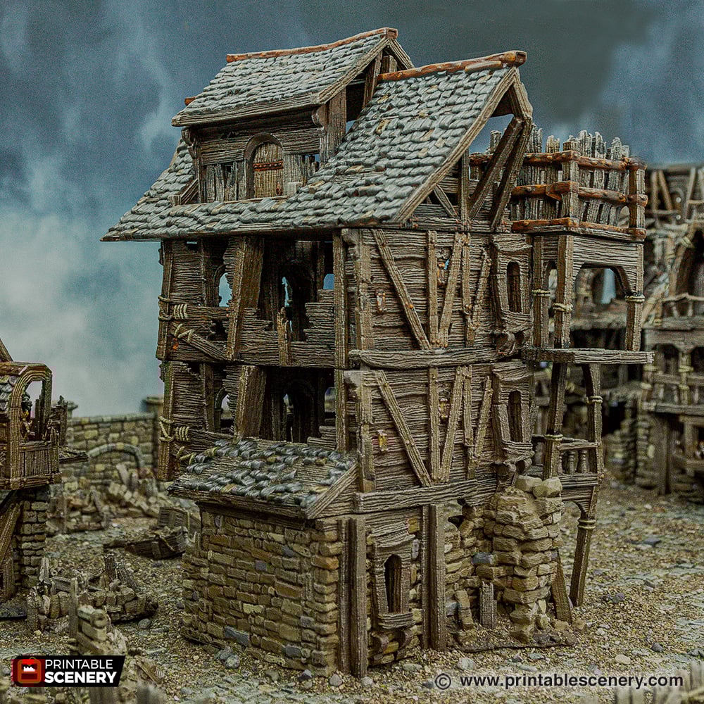 Cities of Ramshackle and Ruin - Ruined City Tenement