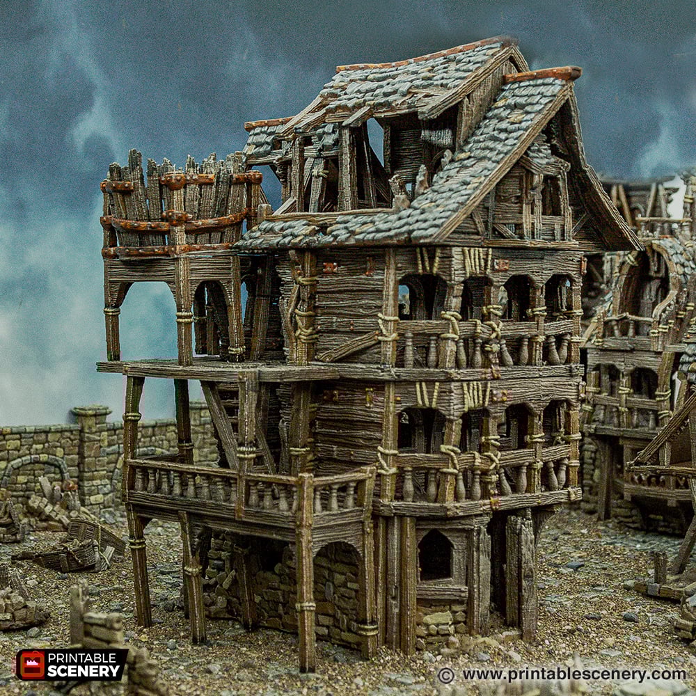 Cities of Ramshackle and Ruin - Ruined City Tenement