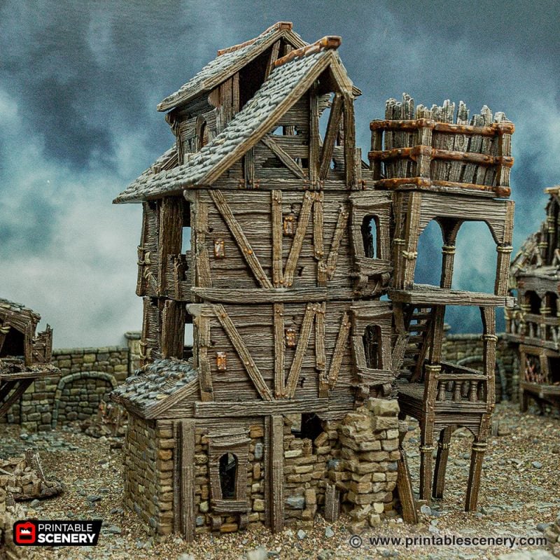 Cities of Ramshackle and Ruin - Ruined City Tenement