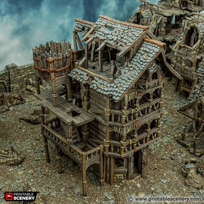 Cities of Ramshackle and Ruin - Ruined City Tenement