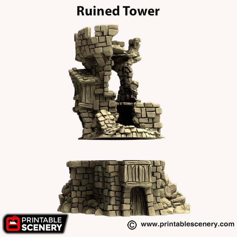 Hagglethorn Hollow - Ruined Tower - Kiwi Tabletop