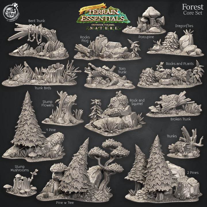 Forest Terrain Set - Kiwi Tabletop