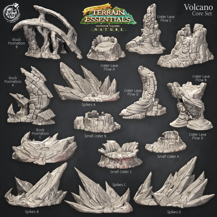 Volcano Terrain Set.