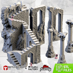 Dwarven Mine of Moria Column set - Kiwi Tabletop