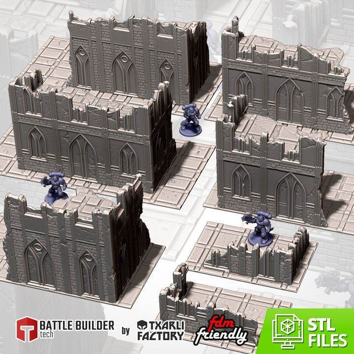 40K Ruins - Classic Sizes