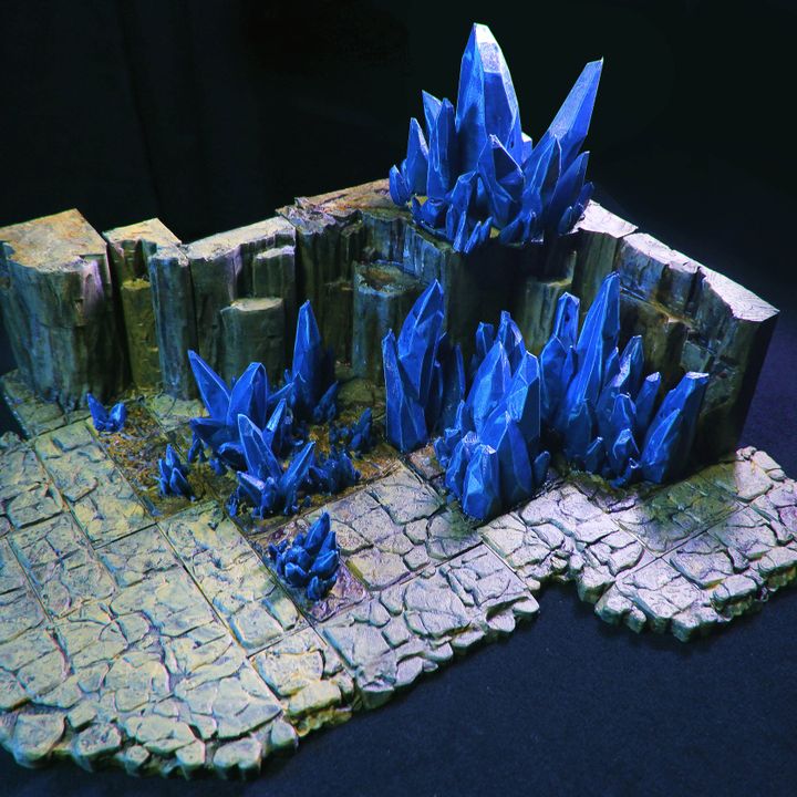 Cursed Caverns Expansion Openlock Compatible Dungeon Tiles