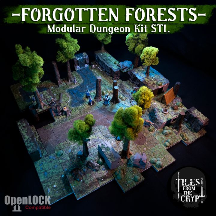 Forgotten Forests Openlock Compatible Dungeon Tiles