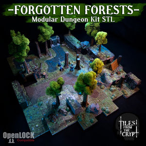 Forgotten Forests Openlock Compatible Dungeon Tiles