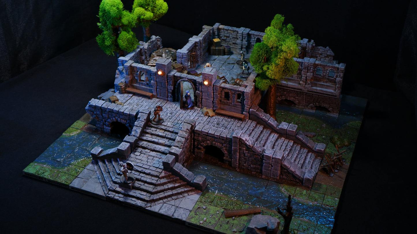 Wardens Footbridge Openlock Compatible Dungeon Tiles