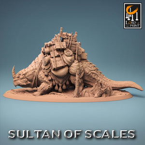 Galdara Merchant Mount w/ Dragonborn Peddler - Kiwi Tabletop