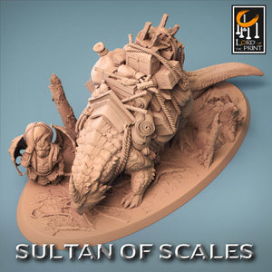 Galdara Merchant Mount w/ Dragonborn Peddler - Kiwi Tabletop