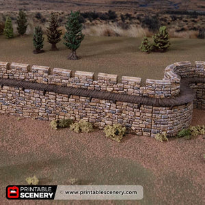 HEX Castle Low Walls - Kiwi Tabletop