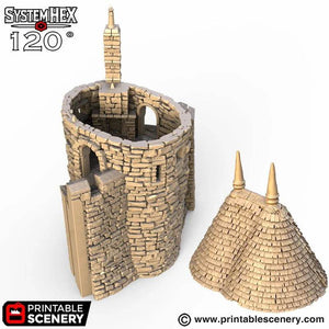 HEX Castle Oval Bastion - Kiwi Tabletop