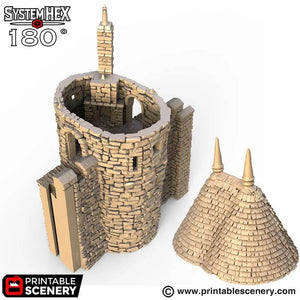 HEX Castle Oval Bastion - Kiwi Tabletop