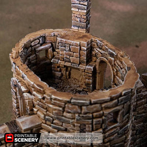 HEX Castle Oval Bastion - Kiwi Tabletop