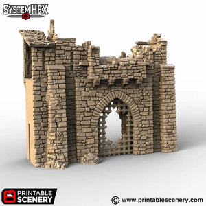 HEX Ruined Gatehouse - Kiwi Tabletop