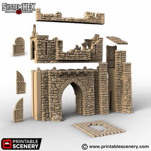 HEX Ruined Gatehouse - Kiwi Tabletop