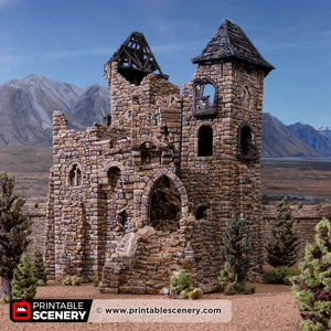 HEX Castle Ruined King's Keep - Kiwi Tabletop