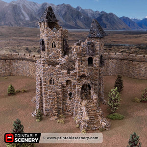 HEX Castle Ruined King's Keep - Kiwi Tabletop
