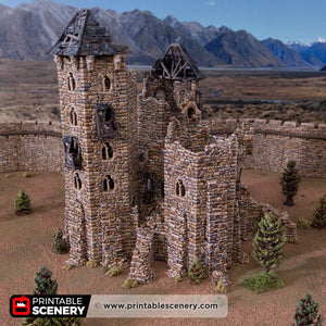HEX Castle Ruined King's Keep - Kiwi Tabletop