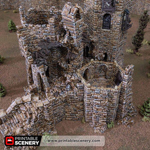 HEX Castle Ruined King's Keep - Kiwi Tabletop