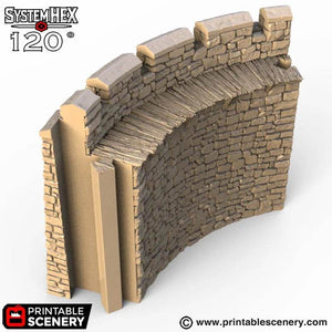 HEX Castle Walls - Kiwi Tabletop