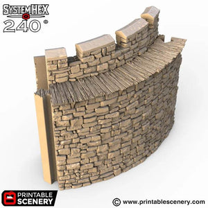 HEX Castle Walls - Kiwi Tabletop