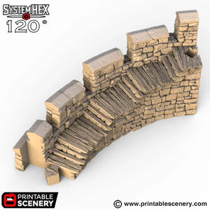 HEX Castle Steps - Kiwi Tabletop