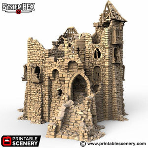HEX Castle Ruined King's Keep - Kiwi Tabletop