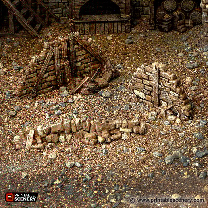 Cities of Ramshackle and Ruin - Rubble Piles and Scatter
