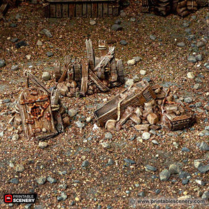 Cities of Ramshackle and Ruin - Rubble Piles and Scatter - Kiwi Tabletop