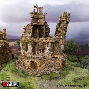 Hagglethorn Hollow - Ruined Chieftains Hall - Kiwi Tabletop