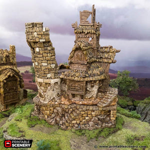 Hagglethorn Hollow - Ruined Chieftains Hall - Kiwi Tabletop