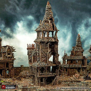 Cities of Ramshackle and Ruin - Ruined City Watch Headquarters - Kiwi Tabletop