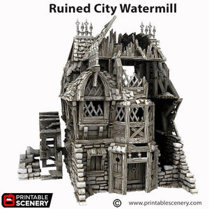 Cities of Ramshackle and Ruin - Ruined City Watermill - Kiwi Tabletop